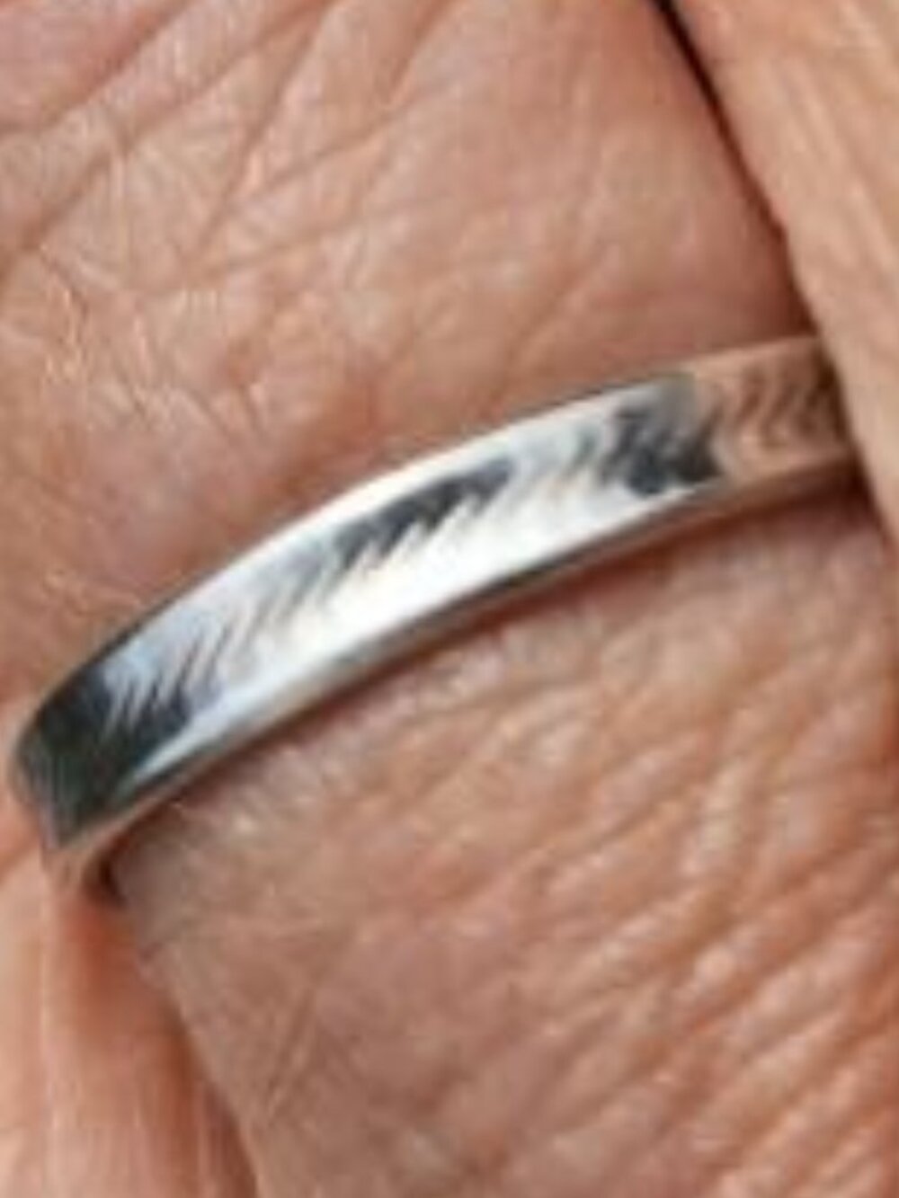 Silver Stackable Band Ring - Picture 4 of 8